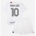 AC Milan Rafael Leao #10 Barnkläder Borta matchtröja till baby 2023-24 Kortärmad (+ Korta byxor) Billigt